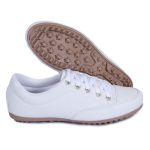 Sapatênis Couro Ecológico Cor Branco Mod. 200