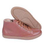 Bota Feminina Cano Curto Confortável Zíper Lateral em Couro Legítimo