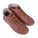 Bota Feminina Cano Curto Confortável Zíper Lateral em Couro Legítimo