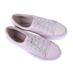 Sapatênis Feminino Casual Rasteiro em Couro de Ajuste Elástico Leve e Confortável