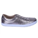 Sapatênis Feminino Casual Rasteiro em Couro de Ajuste Elástico Leve e Confortável