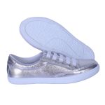 Sapatênis Feminino Casual Rasteiro em Couro de Ajuste Elástico Leve e Confortável