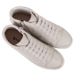 Bota Feminina Cano Curto Confortável em Couro Legítimo de Elástico e Zíper Lateral