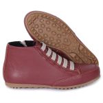 Bota Feminina Cano Curto Confortável em Couro Legítimo de Elástico e Zíper Lateral