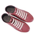 Bota Feminina Cano Curto Confortável em Couro Legítimo de Elástico e Zíper Lateral