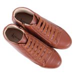 Bota Feminina Cano Curto Confortável em Couro Legítimo de Elástico e Zíper Lateral