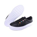 Sapatênis Casual Feminino de Ajuste Elástico Muito Confortável e Prático Para Seu Dia a Dia Cor Preto Mod. 412
