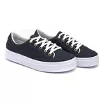 Sapatênis Casual Feminino Perfurado Cor Azul Marinho Mod. 210 - Izabela Araújo