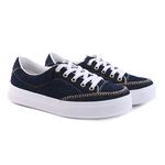 Sapatênis Casual Feminino Rasteiro Cor Jeans Mod. 410 - Izabela Araújo