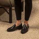 Mocassim Feminino Ornella Croco Preto