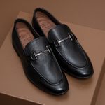 Mocassim Mantova Preto Solado de Borracha