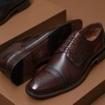 Sapato Derby Brogue Treviso Café