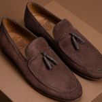 Mocassim Loafer Tassel Napoli Camurça Café
