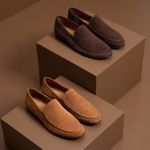 Mocassim Loafer Portofino Camurça Café