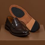 Sapato Loafer Masculino Ancona Café
