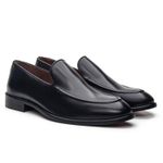 Mocassim Masculino Livorno Preto Solado de Couro