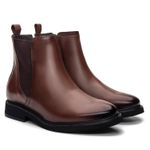 Bota Chelsea Feminina Piemonte Castanho