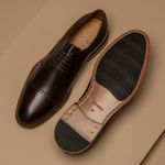Sapato Derby Brogue Luigi Café