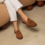 Mocassim Feminino Ornella Havana Suede
