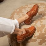 Mocassim Náutico Feminino Couro Whisky