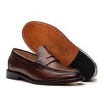 Mocassim Feminino Ornella Couro Whisky