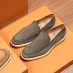 Mocassim de Couro Smoke Solado de Borracha