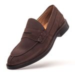 Sapato Loafer Masculino Ancona Camurça Terra