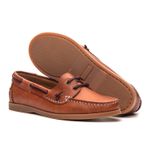 Mocassim Náutico Feminino Positano de Couro Whisky