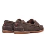 Mocassim Náutico Feminino Positano de Couro Suede Smoke