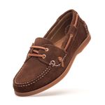 Mocassim Náutico Feminino Positano de Couro Suede Marrom