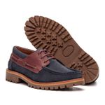 Mocassim Náutico Feminino Couro Suede Navy