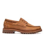 Mocassim Náutico Feminino Couro Castor