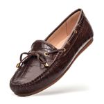 Mocassim Feminino Chiara Café Croco