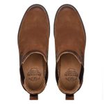 Bota Masculina Chelsea de Couro Nobuck Tan