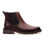 Bota Masculina Chelsea de Couro Pinhão