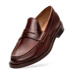 Mocassim Feminino Ornella Havana em Couro com Costura Clara