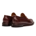 Mocassim Feminino Ornella Havana em Couro com Costura Clara