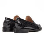 Mocassim Feminino Ornella Couro Verniz Preto