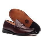 Mocassim Feminino Ornella Couro Sangre Café