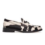 Mocassim Feminino Ornella Couro Animal Print