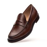 Mocassim Feminino Ornella Couro Whisky