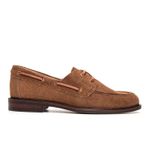 Mocassim Náutico Feminino Boboli Couro Suede Capuccino com Solado de Couro