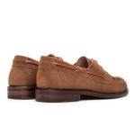 Mocassim Náutico Feminino Boboli Couro Suede Capuccino com Solado de Couro