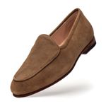 Sapato Feminino Loafer Costanza Bronze Suede