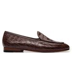Sapato Feminino Loafer Costanza Café Croco
