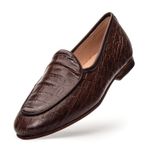 Sapato Feminino Loafer Costanza Café Croco