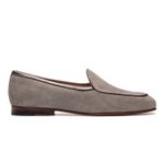 Sapato Feminino Loafer Costanza Suede Cinza