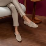 Sapato Feminino Loafer Costanza Gengibre