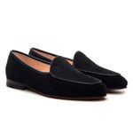 Sapato Feminino Loafer Costanza Suede Preto