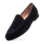 Sapato Feminino Loafer Costanza Suede Preto